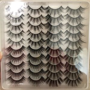 20 Pairs 20mm Long Dramatic Natural False Fake Eyelashes